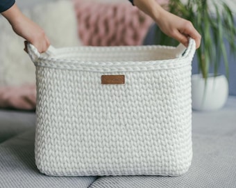 Crochet Square Basket Pattern: Laundry & Toy Storage (PDF Pattern)