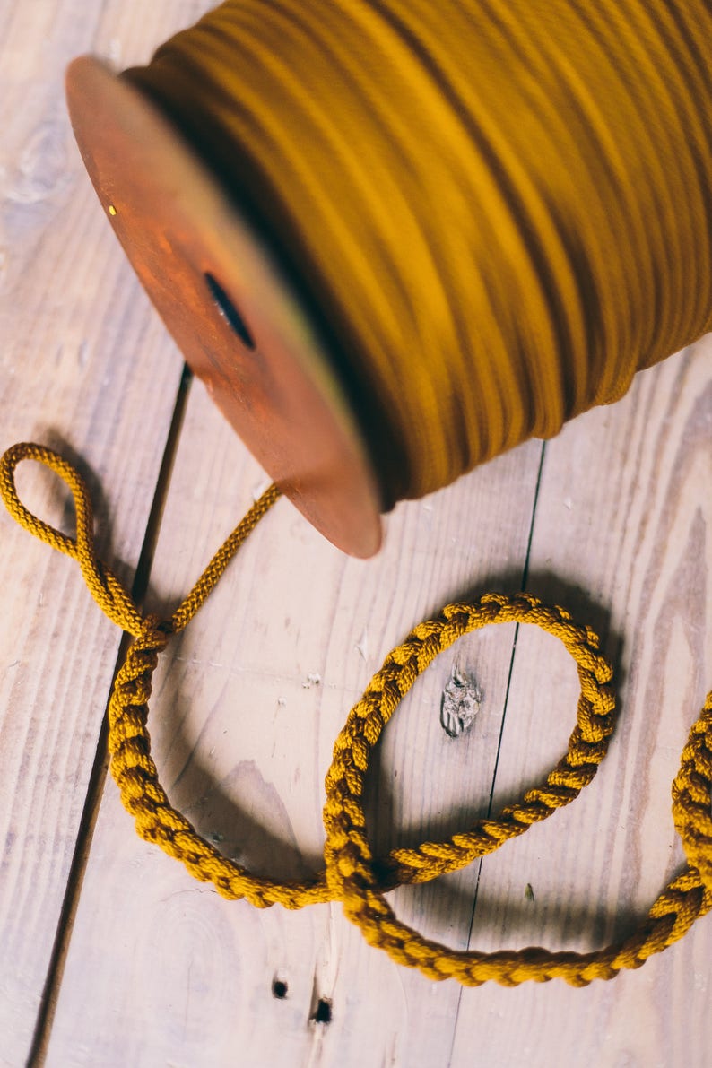 Cordon macramé 6mm, corde macramé 6mm, cordon noeud, cordon pour bracelets, cordon perlé, corde textile, corde tressée, cordon polyester image 5