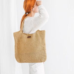 Large bag pattern, crochet bag pattern, big tote bag pattern, crochet pattern bag VIDEO tutorial included