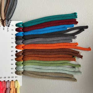 Macrame cord 6mm, bead cord, textile rope, braided rope, polyester cord, knitt cord, macrame yarn, macrame rope, crochet cord