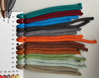 Cavo Macrame 6mm, cavo di perline, corda tessile, corda intrecciata, cavo in poliestere, cavo a maglia, filato macrame, corda macrame, cavo all'uncinetto