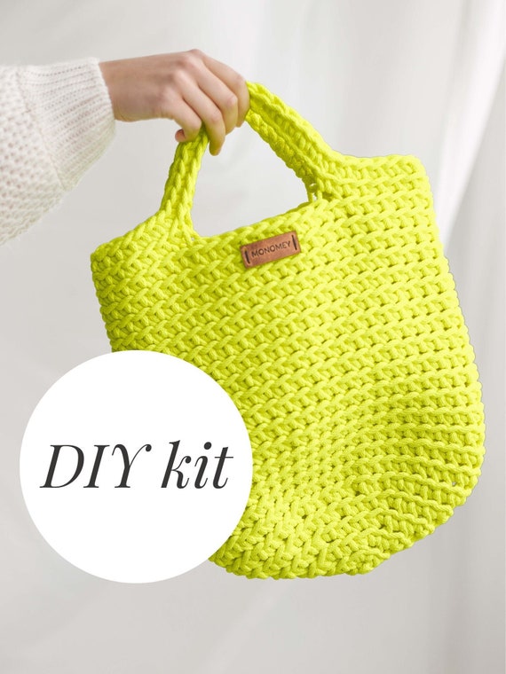 DIY Crochet Kit, Crochet Bag Kit, Crochet Kit Beginner With Yarn, Crochet  Kit for Adults, Crochet Pattern VIDEO 