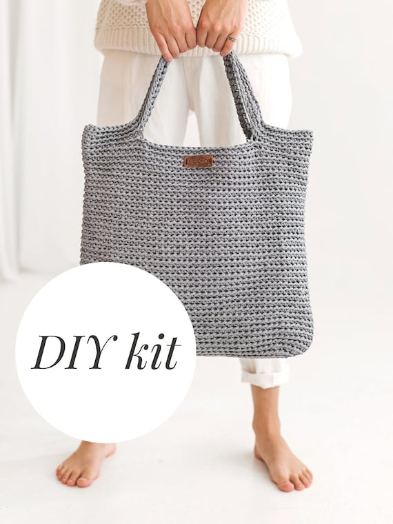 DIY Crochet Bag Kit, Crochet Bag Kit, DIY Crochet Kit, Diy Kit for Women,  Crochet Kit 