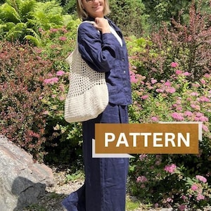 Crochet market bag pattern - Crochet pattern