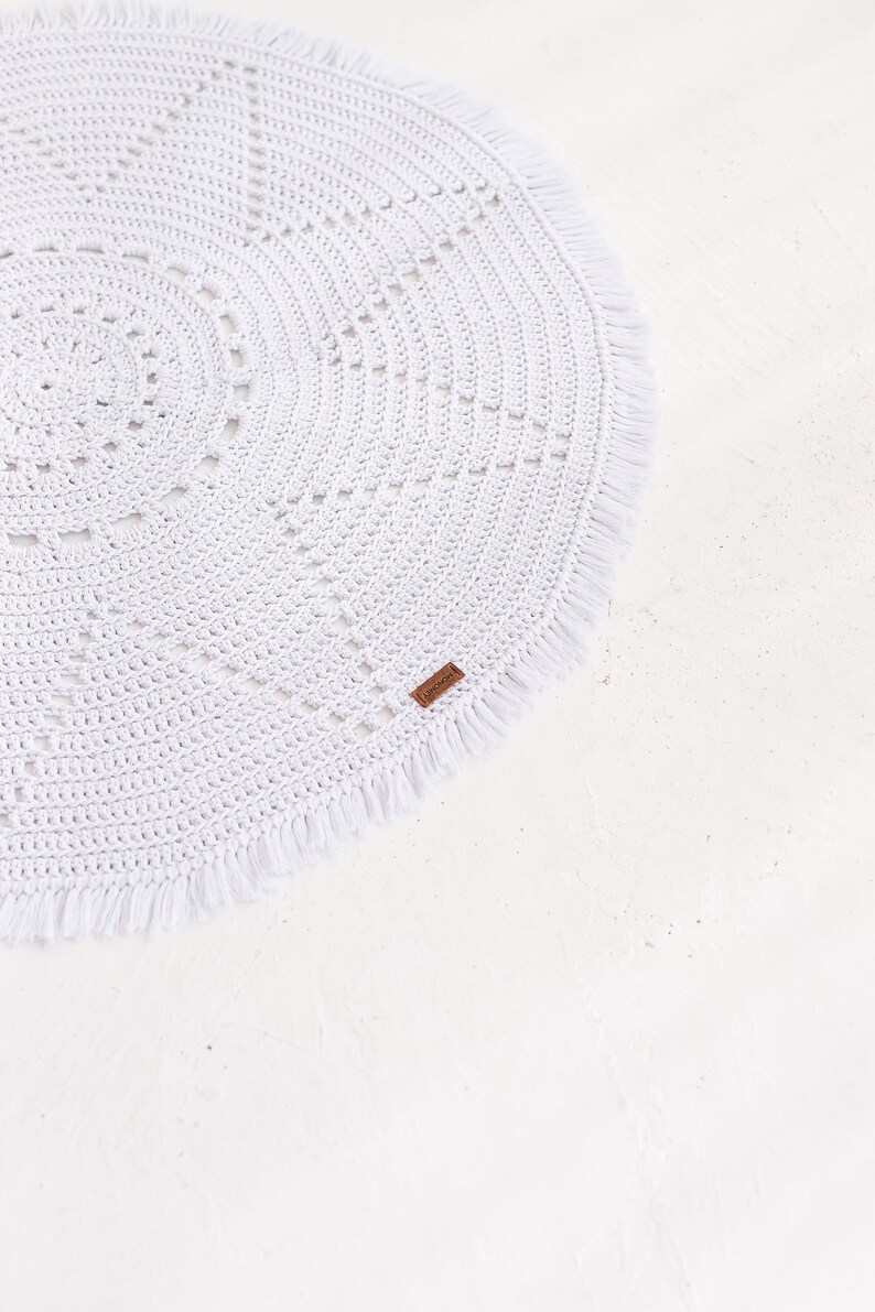 Easy Crochet Round Rug Pattern for Beginners (PDF Pattern) image 5