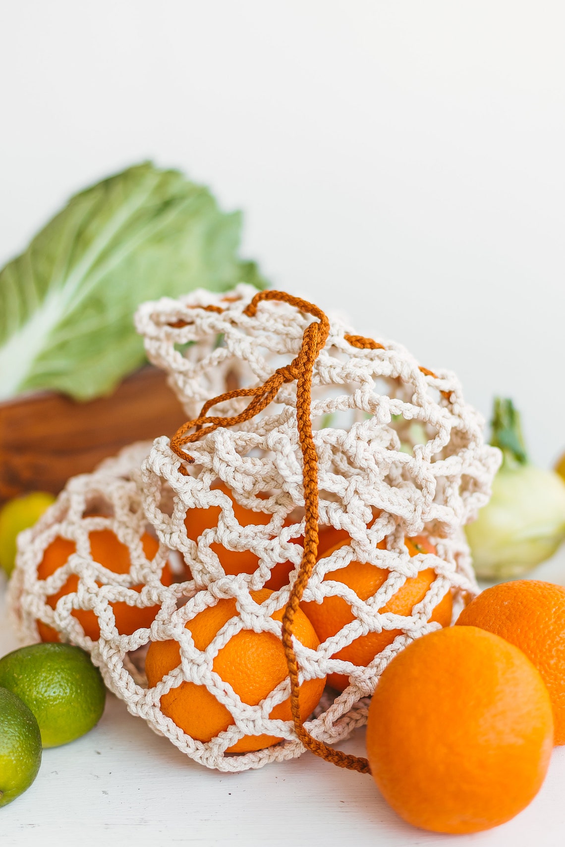 Produce Bag Pattern SET OF 3 Reusable Produce Bags Crochet Etsy