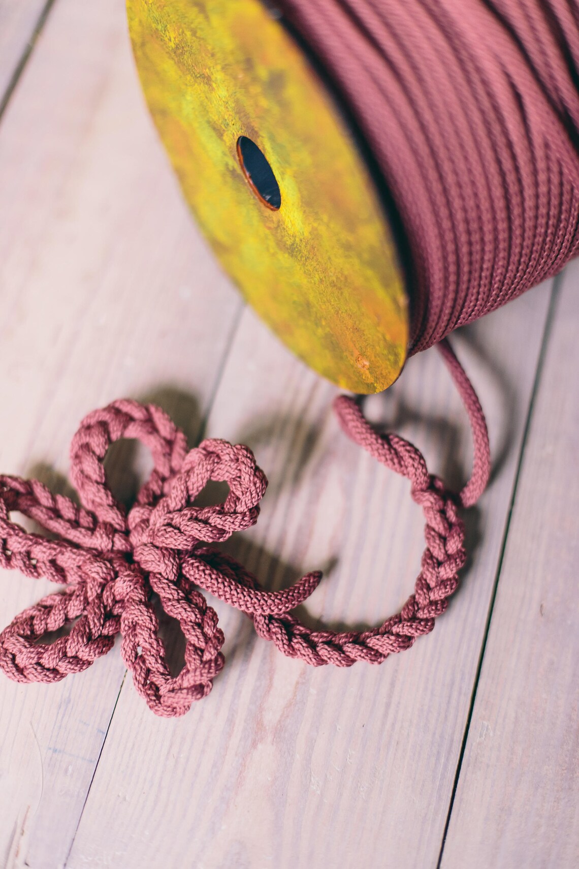 Macrame Rope 6mm Knitted Cord Knot Cord Cord for Bracelets Etsy