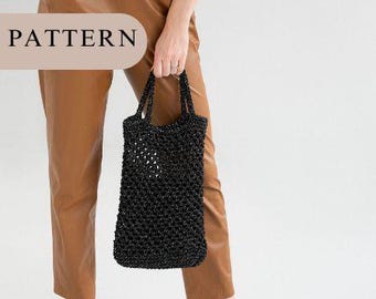 Crochet Bag Pattern: Chunky Yarn Tote (PDF Pattern)