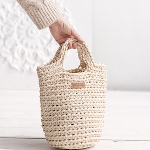 Kit per borsa all&#39;uncinetto per principianti: cordino per macramè, uncinetto, schema PDF