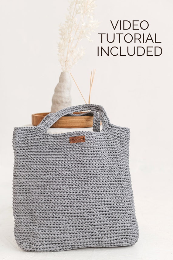 Crochet Bag Kit, Crochet Kit Beginner With Yarn, Crochet Kit for Adults,  Crochet Kit Tote Bag, Crochet Pattern VIDEO 