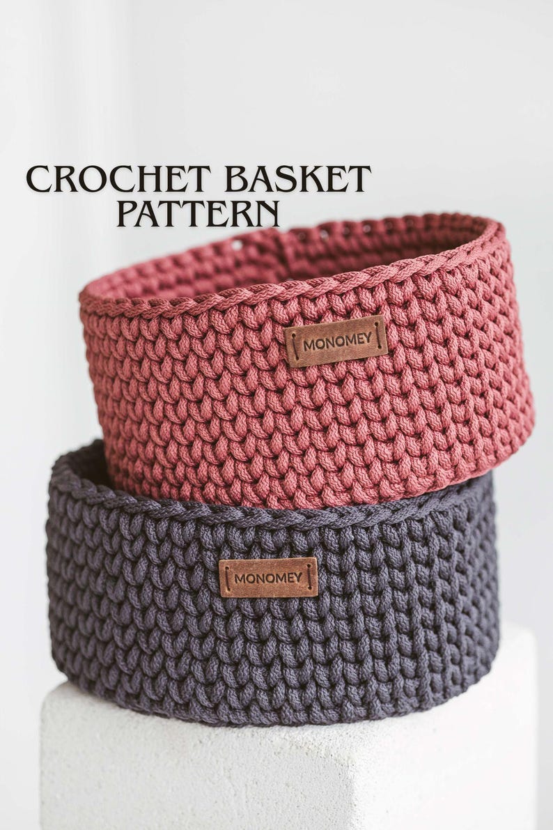 Crochet BASKET pattern beginner