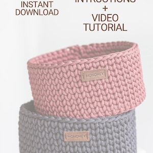 Easy Crochet Basket Pattern for Beginners: Quick DIY Project (PDF Pattern + Video Tutorial) image 2