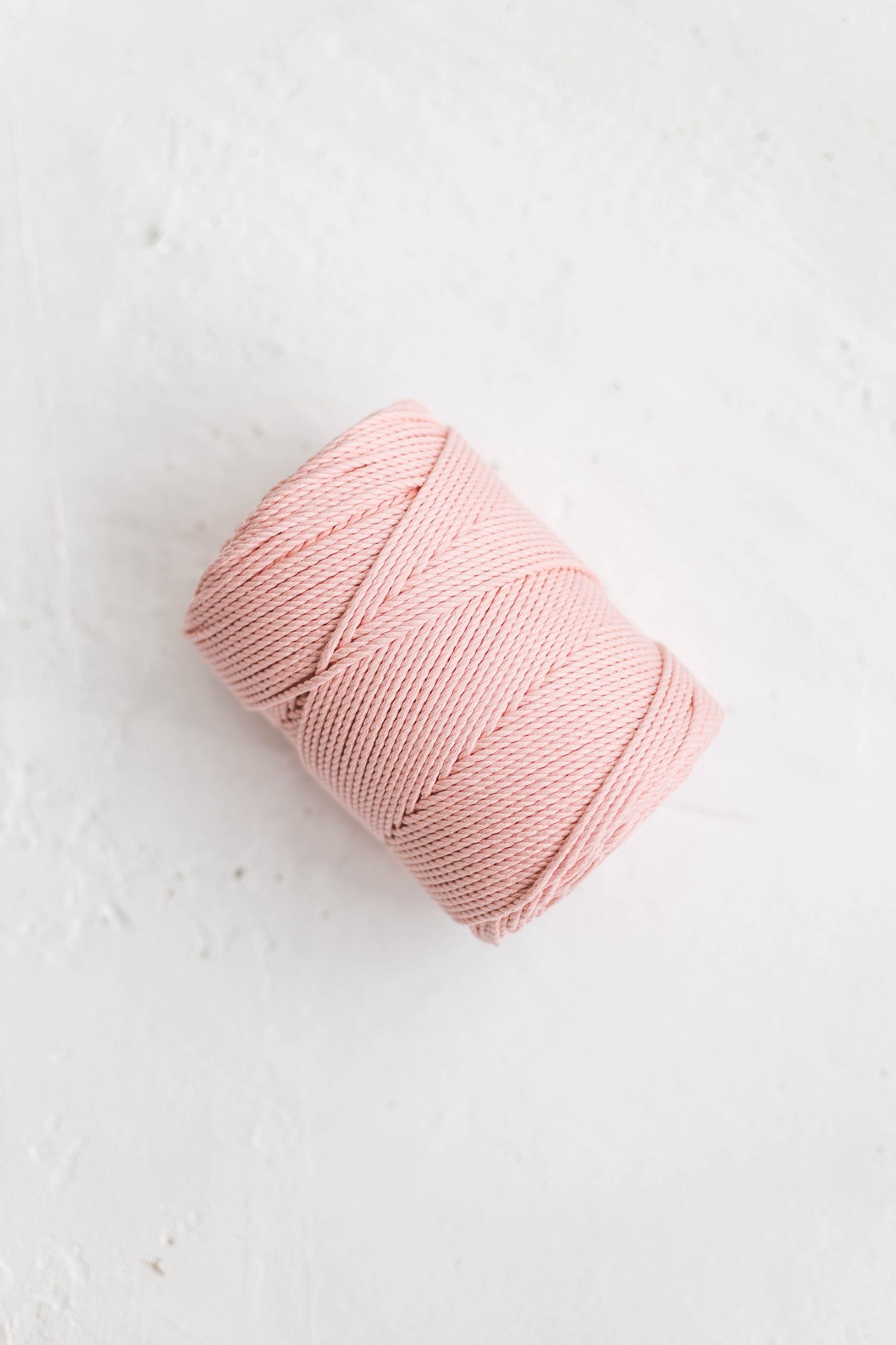 Light Pink Macrame Cord 4mm | 3 Ply Twisted Yarn | Cotton Rope - Etsy