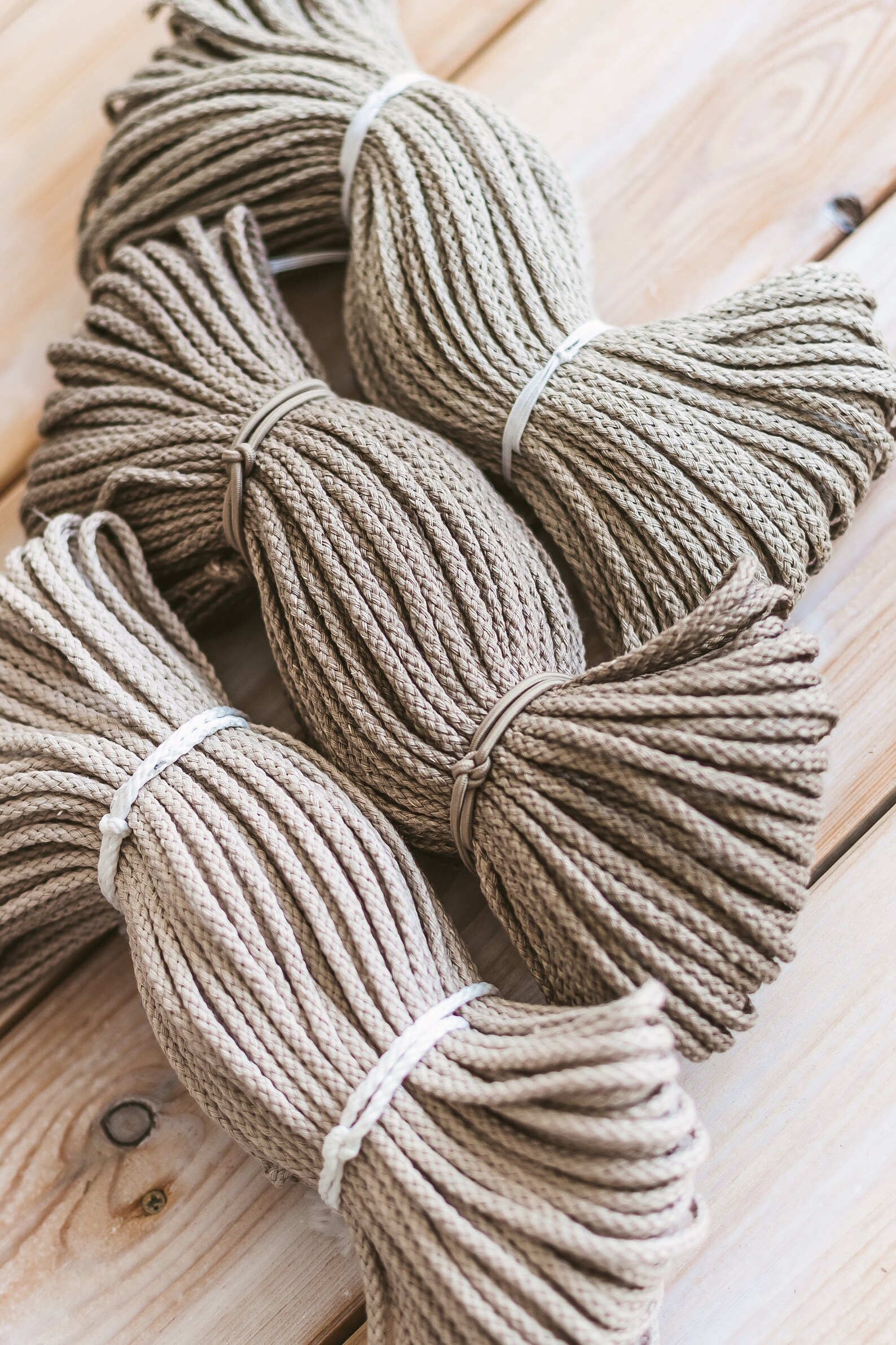 Linen Macrame cord 5 mm Linen macrame cord Braided cord Etsy