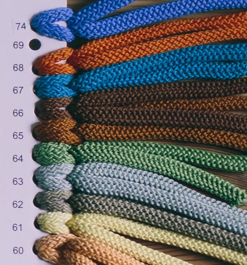 Macrame cord 6mm, bead cord, textile rope, braided rope, polyester cord, knitt cord, macrame yarn, macrame rope, crochet cord image 3