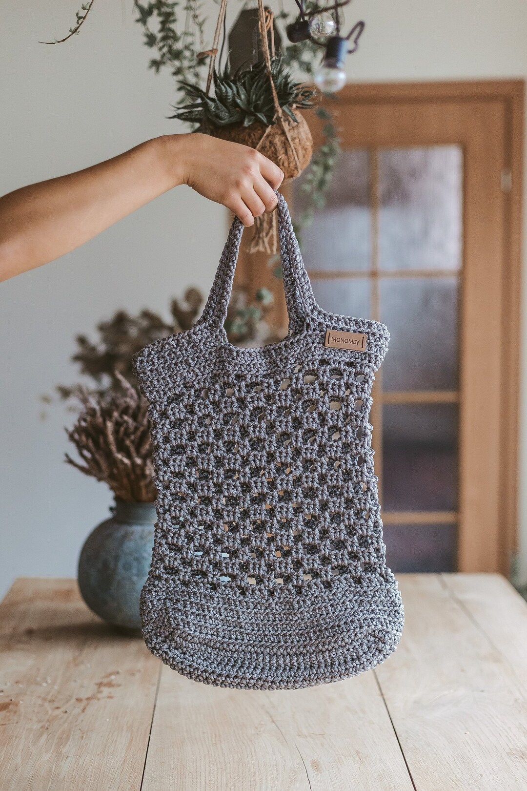 Crochet Tote Bag Pattern: Easy Market Bag, PDF Download - Etsy