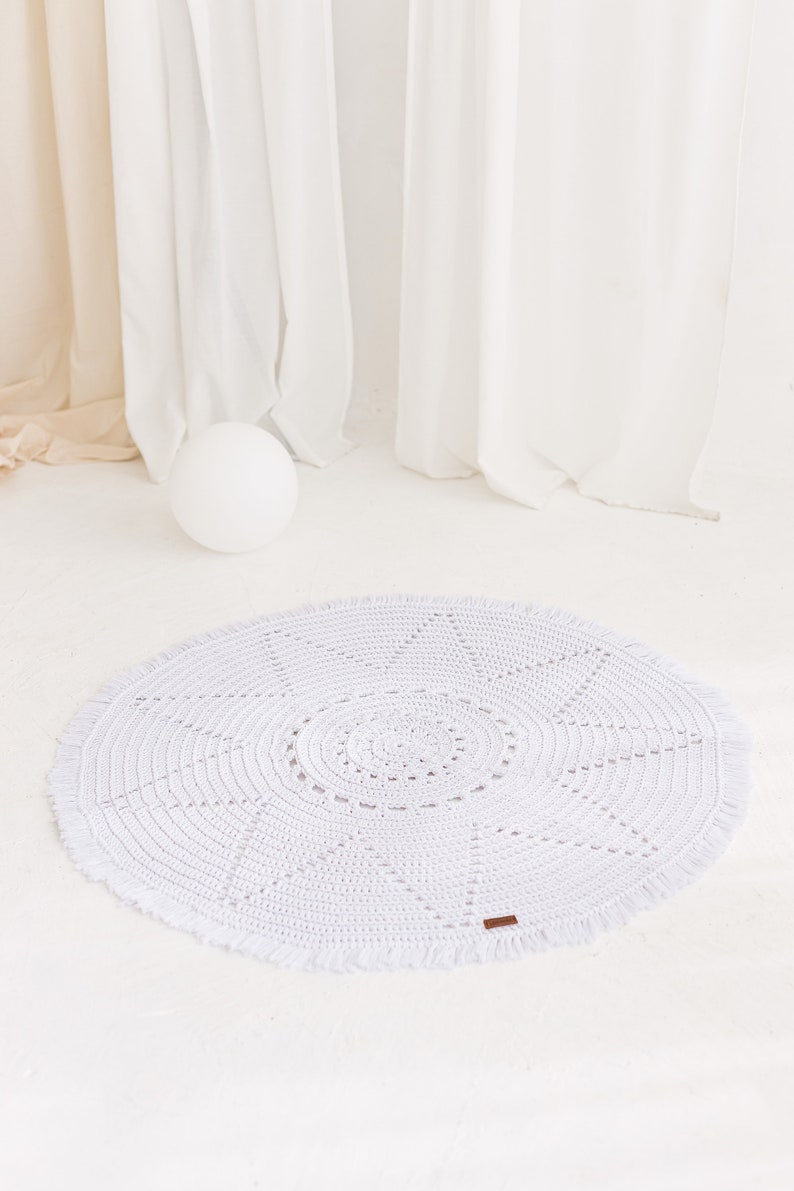 Easy Crochet Round Rug Pattern for Beginners (PDF Pattern) image 4