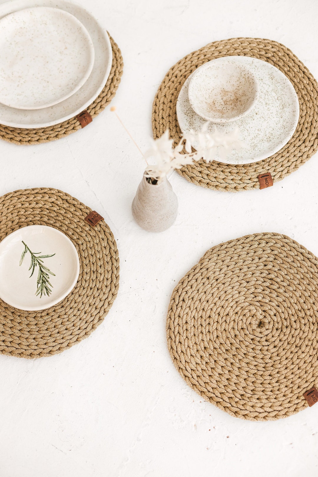 Handmade Placemats, Round Placemats, Crochet Placemats Etsy