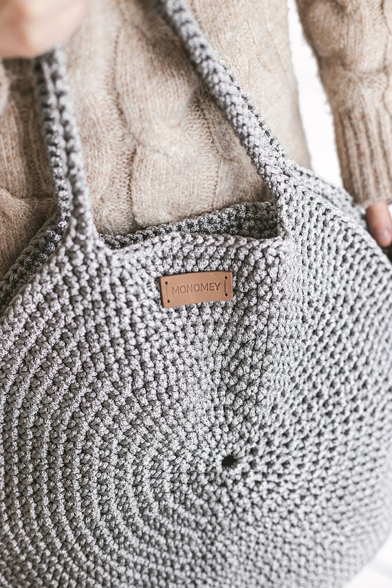 Bolso crochet store redondo patron
