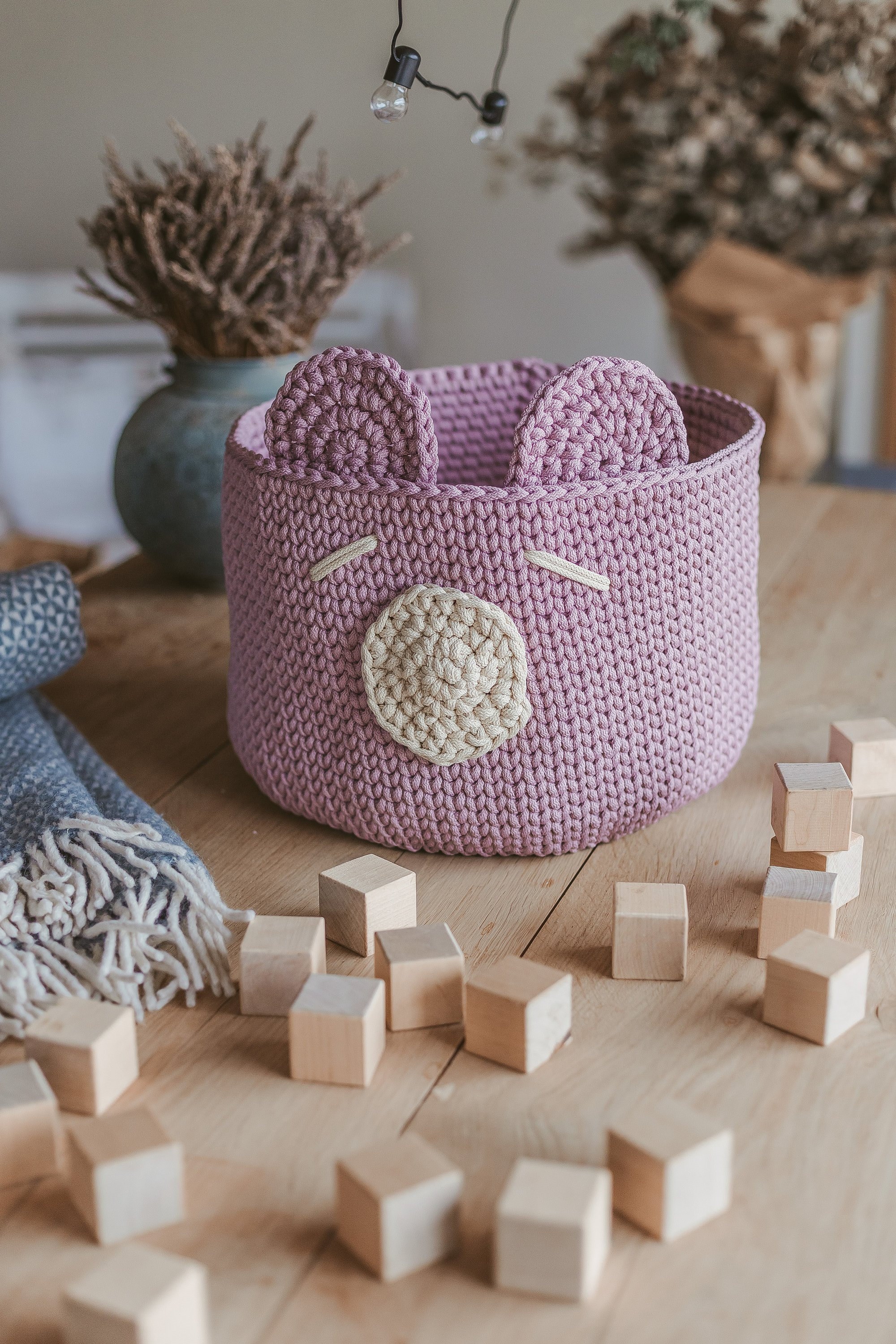 Nursery Storage Basket Pattern Baby Basket Pattern Crochet Etsy