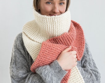 Scarf Knitting Pattern, Quick DIY Project (Video Tutorial)