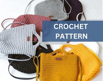 Wzór na szydełkową torbę: Torba na ramię z samouczkiem wideo