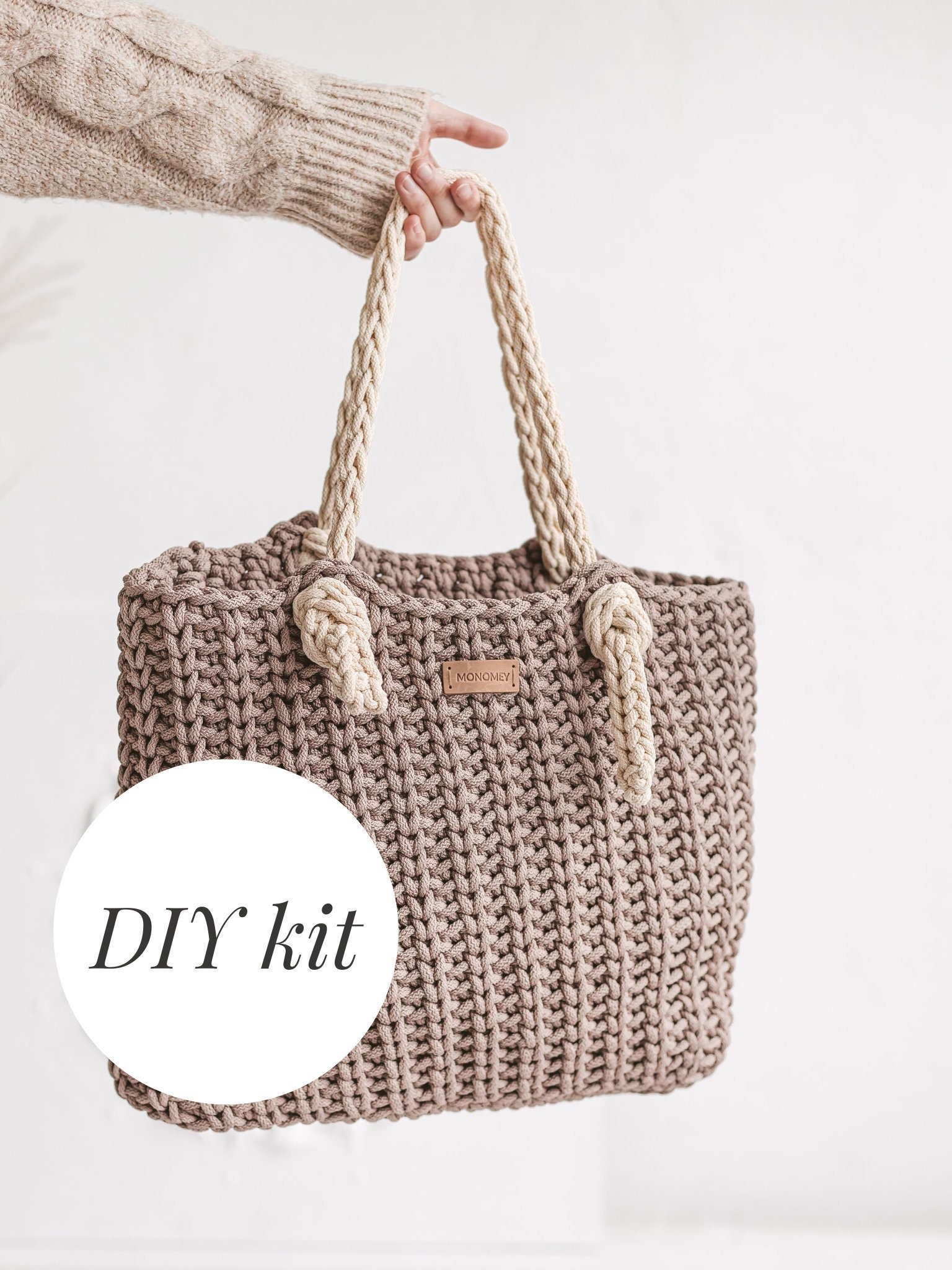 Crochet DIY Kit Crochet Bag Kit Crochet Kit Beginner With Etsy