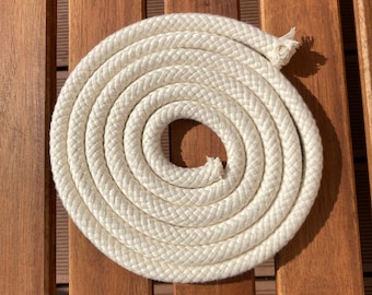 Cordón de algodón natural, cordón de algodón natural, cordón grueso, cordón de algodón trenzado, cordón de algodón trenzado, cordón grueso, cordón de algodón 12 mm