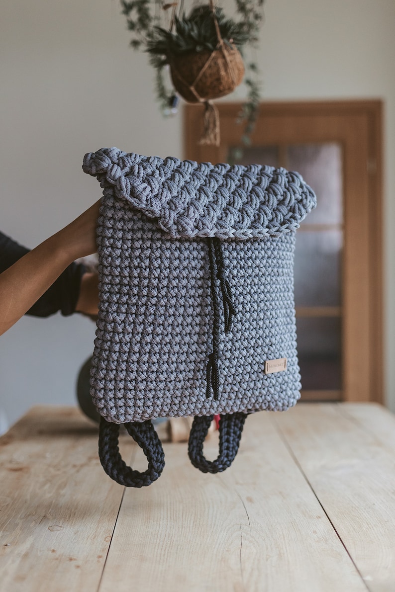 Crochet backpack pattern, crochet pattern, crochet back pack pattern, backpack pattern pdf, crochet patterns backpack, pattern crochet bag image 1