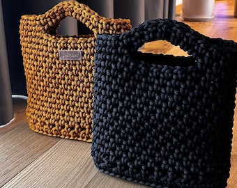 Monedero hecho a mano para mujer, bolso de crochet hecho a mano.