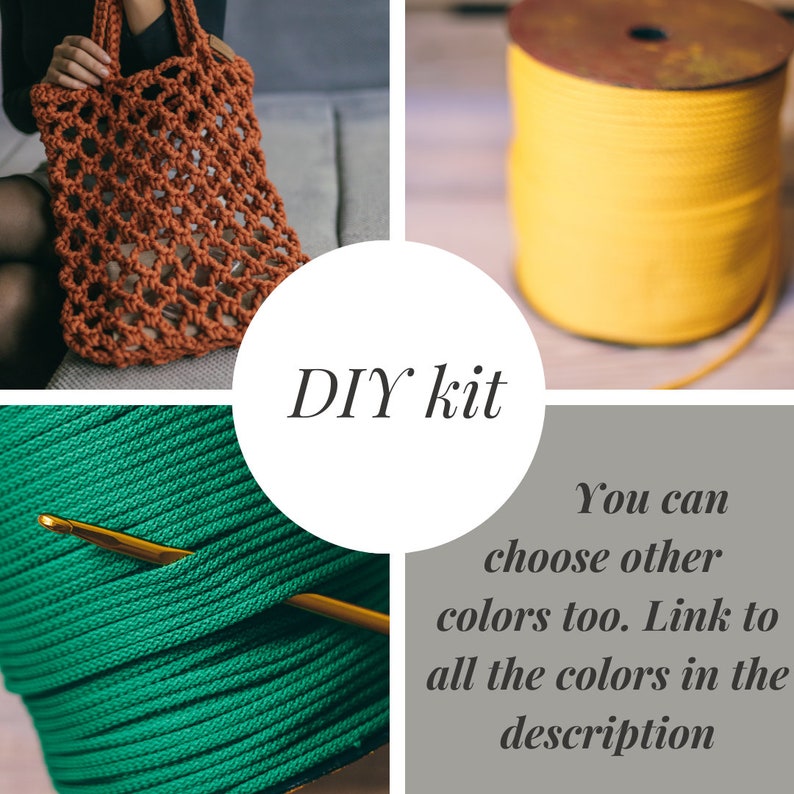 DIY Craft Kit Crochet Bag Kit Crochet Kit Beginner With Etsy
