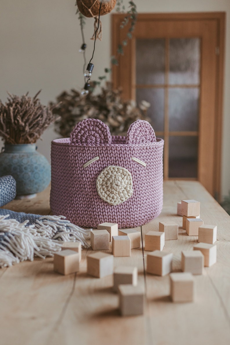 Crochet basket pattern, crochet pattern, basket pattern, crochet pattern basket, nursery storage basket pattern, baby basket pattern image 6