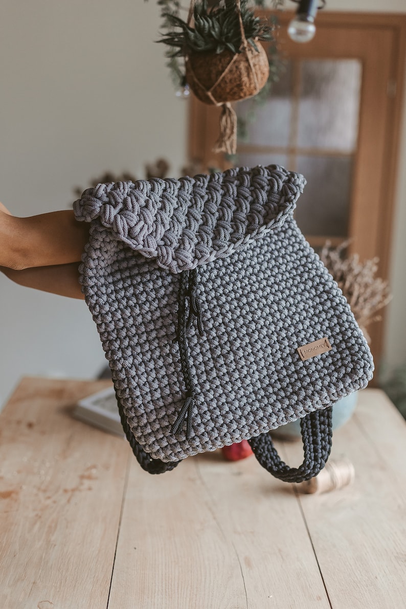 Crochet backpack pattern, crochet pattern, crochet back pack pattern, backpack pattern pdf, crochet patterns backpack, pattern crochet bag image 7
