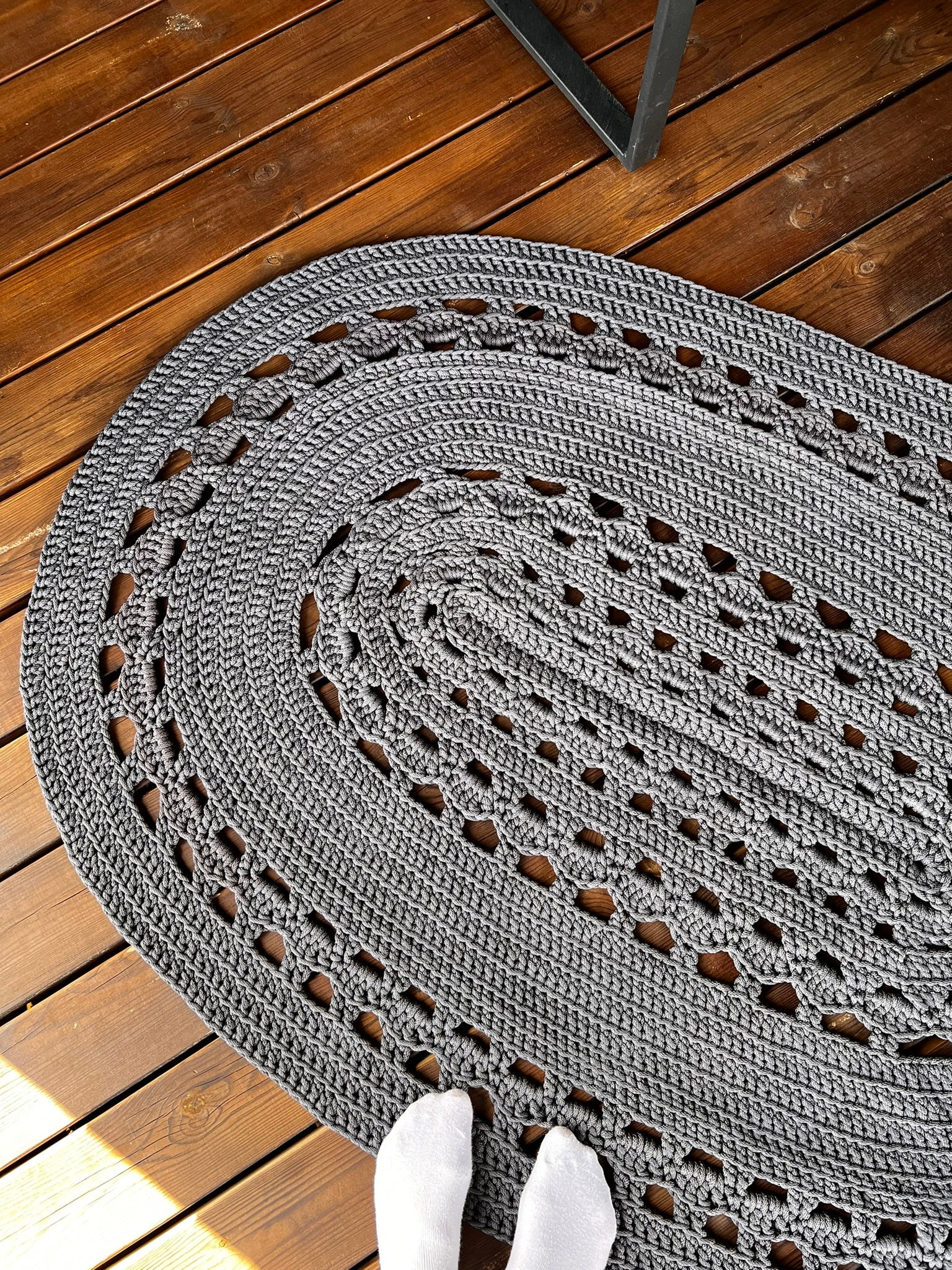 Modern Crochet Rug Pattern: Easy DIY Home Decor (PDF Download) - Etsy