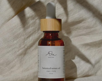 Natural Face Serum Oil for Men & Women | Minimalist Skincare | Small Batch Botanical Facial Oil