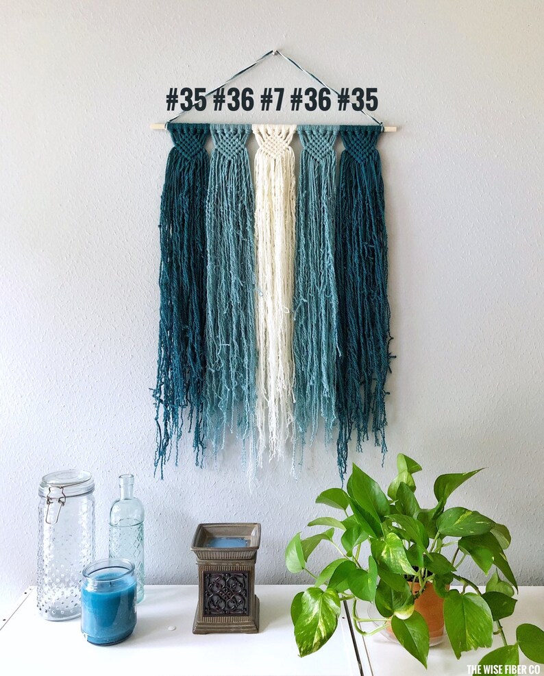 Custom Macrame Wall Hanging Choose Your Colors & Size Etsy