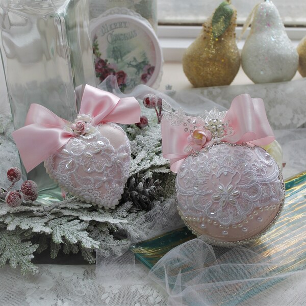 Shabby Chic Ornament Etsy