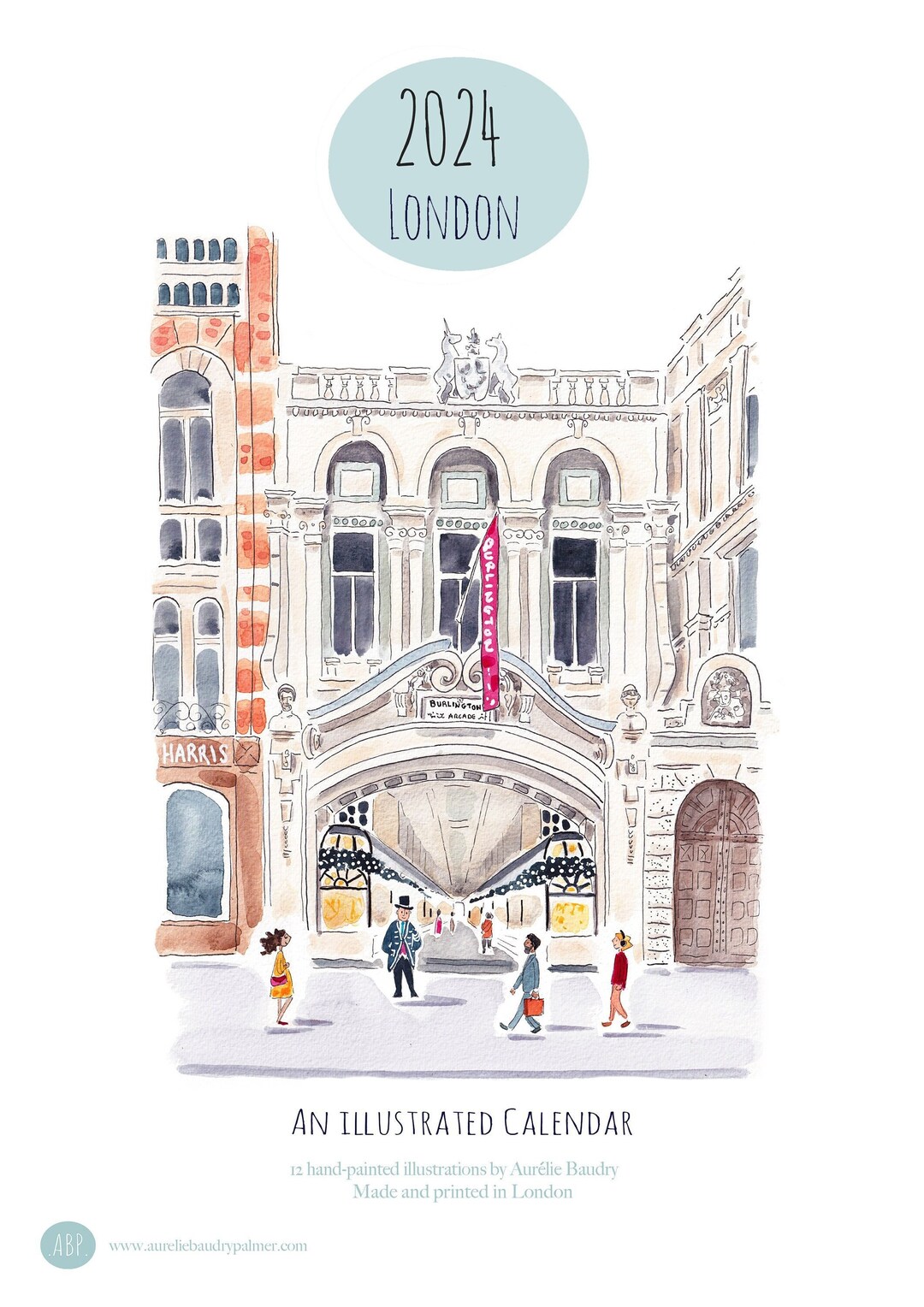 2024 Illustrated London Calendar/ Bestselling Handmade Wall Etsy UK