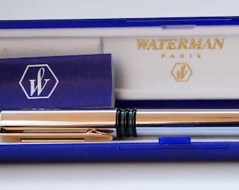 Pluma estilográfica Waterman vintage: pluma de lujo francesa de los años 70.