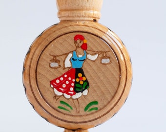 Bulgarian Rose Oil Perfume, Essence Rose Oil Perfume Container 2.1 ml, Handmade wooden rose oil container, Bulgarian souvenirs