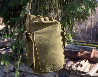 Tenacitee Art Deco Class of 1960 Khaki Green Raw Edge Canvas Messenger Bag Tenacitee Art Deco Class of 1960 Khaki Green Raw Edge Canvas Messenger Bag