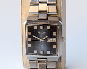 1970's SEIKO LM AUTOMATIC 23 Jewels Vintage Rare Square