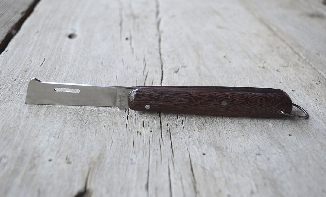 Handmade Pocket Knife, Folding Knife, Wooden Handle Knife, Farmers