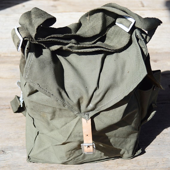 Military bag, Canvas bag, Vintage canvas messenger