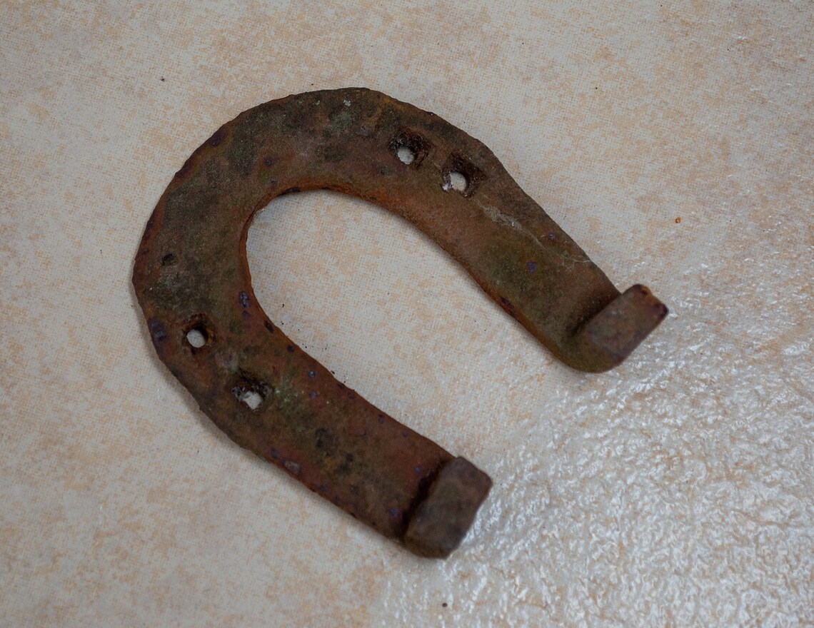 1930's Vintage horseshoe Rusty horseshoe Old horseshoe Etsy