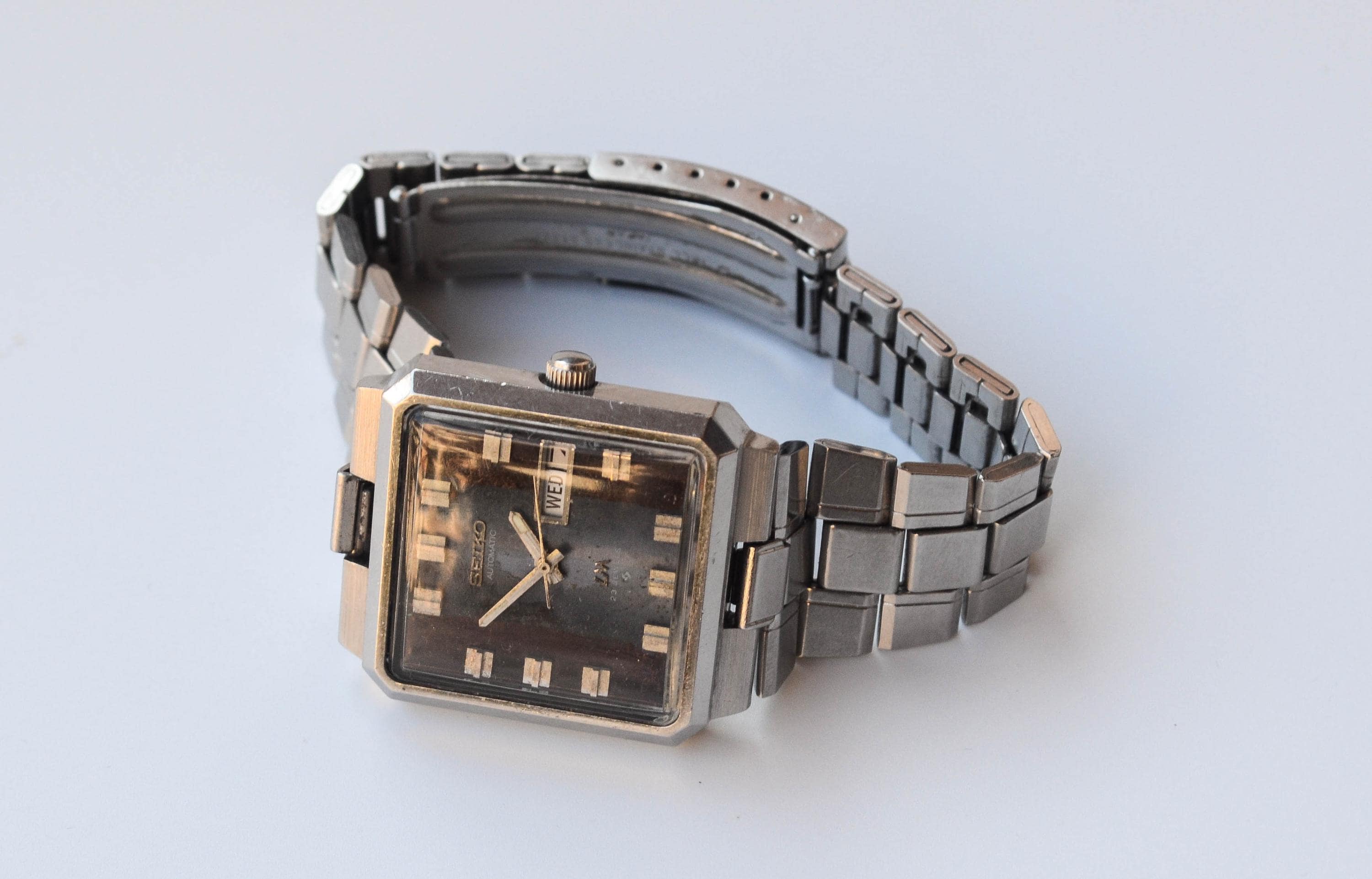1970's SEIKO LM AUTOMATIC 23 Jewels Vintage Rare Square