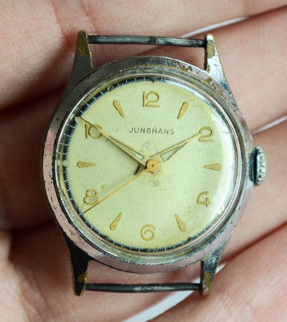 1950's JUNGHANS Vintage German Wrist Watch, Working M… Gem