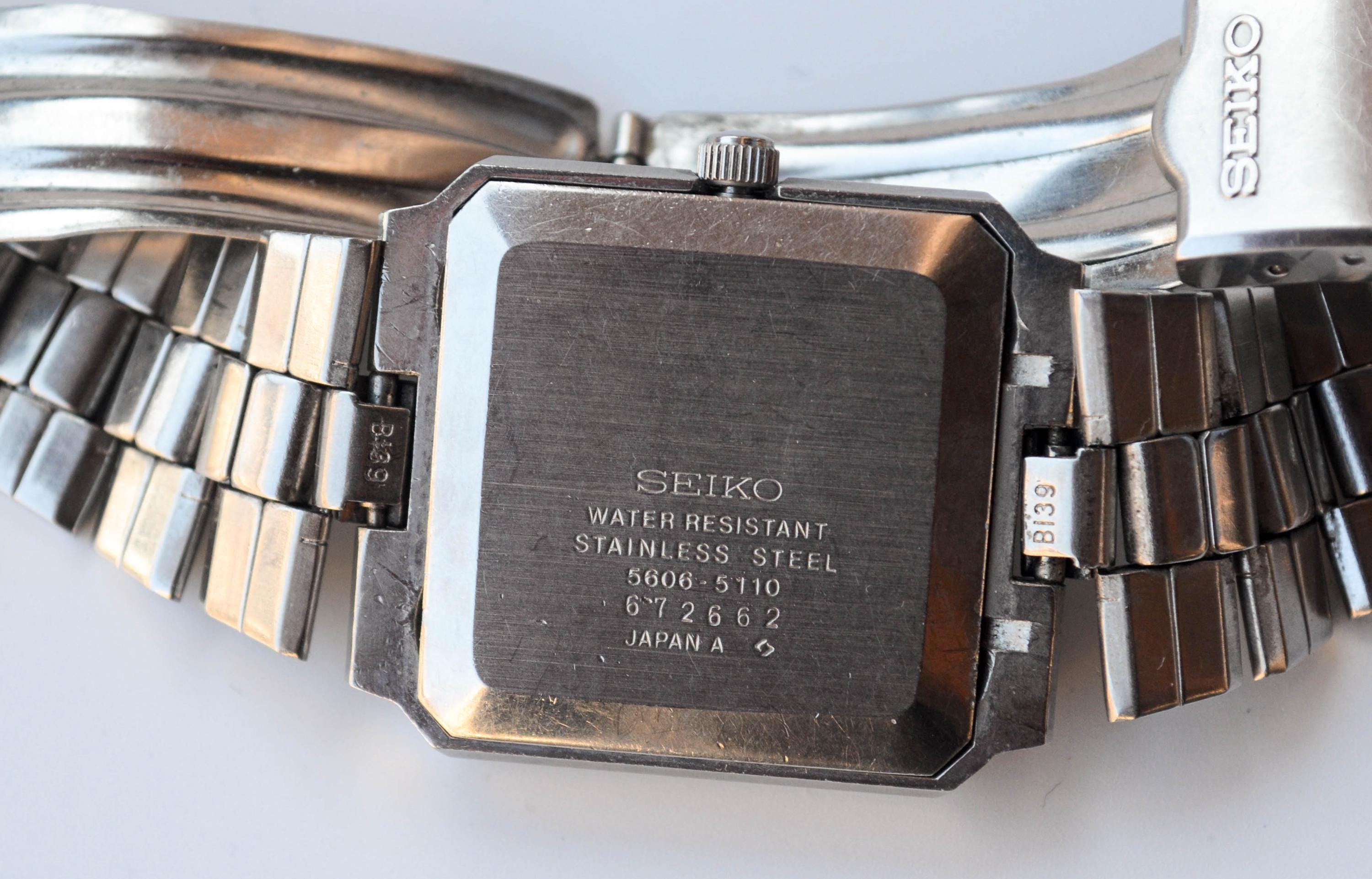 1970's SEIKO LM AUTOMATIC 23 Jewels Vintage Rare Square