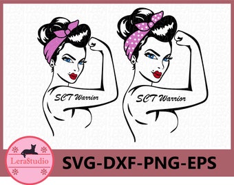 Rosie The Riveter Breast Cancer Svg Etsy
