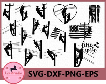 Lineman Svg Etsy